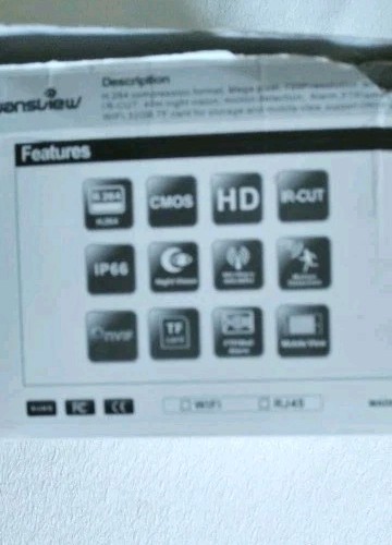 NCM621W Outdoor WiFi/Wired Security Camera-Waterproof-WansView IP open Box gallery