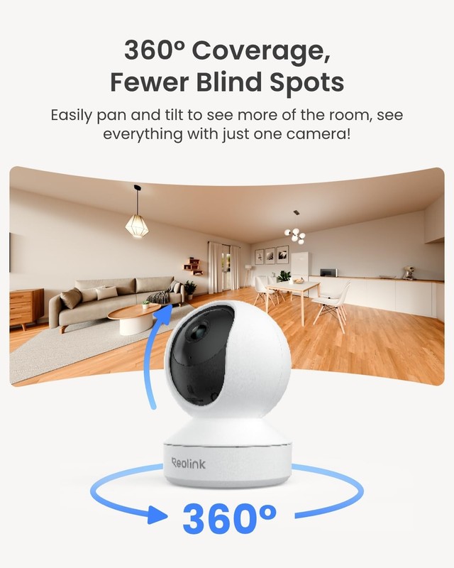 4MP 2K Indoor Camera WiFi 6 Wireless 360 Pet App Person Pet Cry Detection gallery