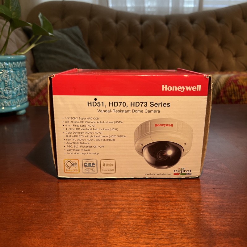 Honeywell HD51 Vandal Resistant Dome Camera Rugged Minidome White New Open Box