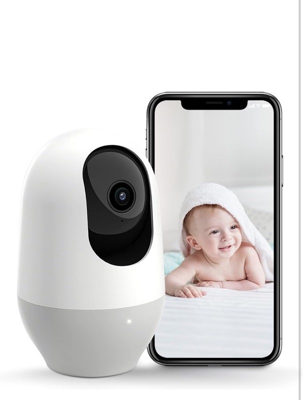 nooie Baby Monitor, WiFi Pet Camera Indoor, 360-degree IP Camera, 1080P Home Sec