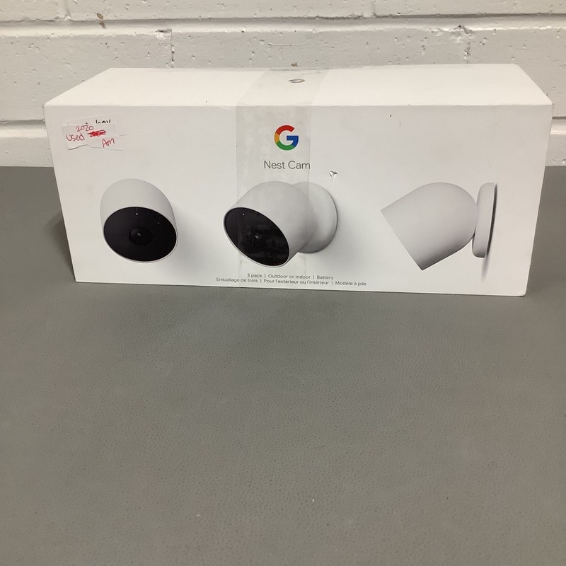 Google Nest Cam Battery Outdoor Or Indoor Wireless Security Camera (3 Pack)