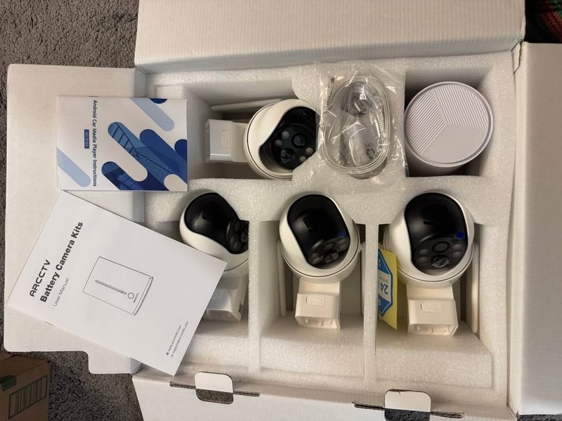 4 HDSecurity Cameras Wireless Outdoor No Monthly FeeSolar CameraOutdoor Wireless