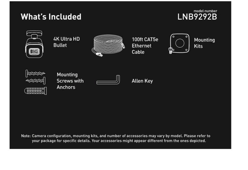 Lorex LNB9292B 4K Ultra HD Bullet IP/Network Wired Security Camera White gallery