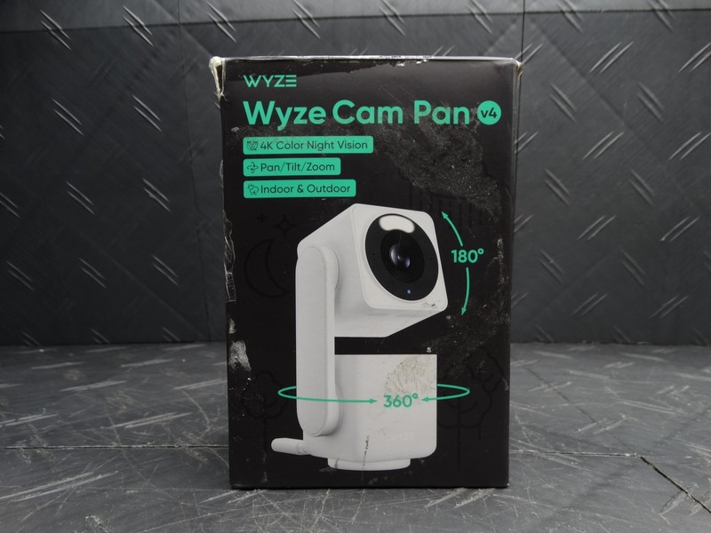 Wyze Cam Pan v4, 4K UHD Indoor/Outdoor, Plug-In, Pan/Tilt Security Camera White