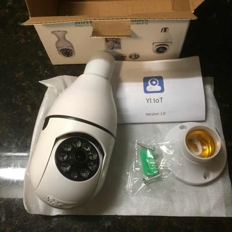 NIP- Bulb Wireless 2.4GHz Wi-Fi Security Camera Bulb