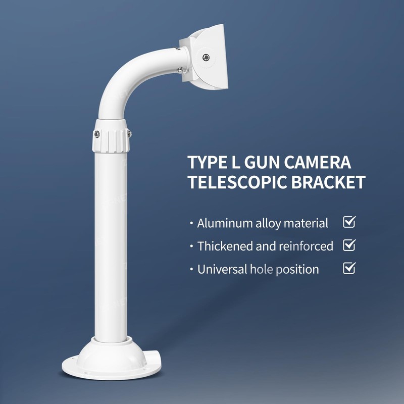 Solid J-Pole Bracket Extendable Mounting Holder for Security Surveillance Cam gallery