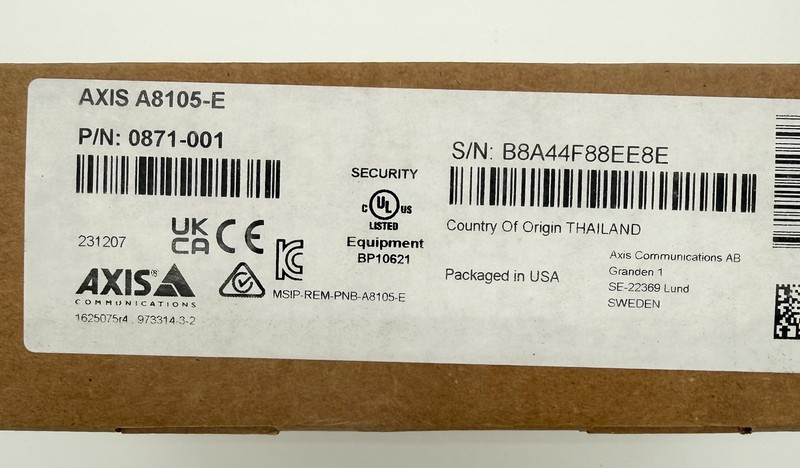 Axis A8105-E Network Video Door Station 0871-001 (NEW SEALED) gallery