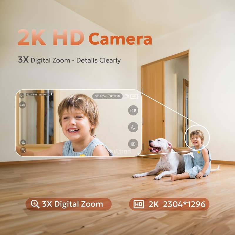 Indoor Security Camera 2K Motion Detection Pet Cam Baby Monitor Night Vision gallery