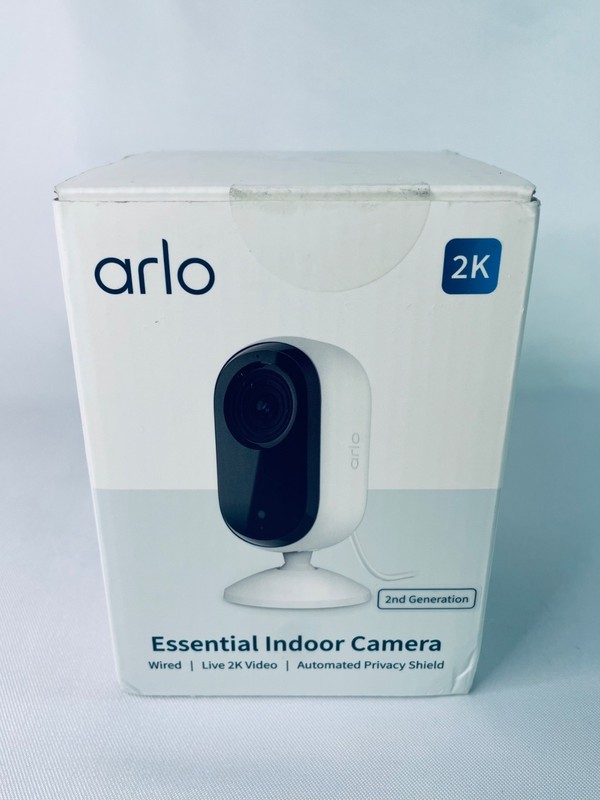 Arlo Essential Indoor Camera 2K (2nd Gen) Wired Smart Security Camera VMC3060