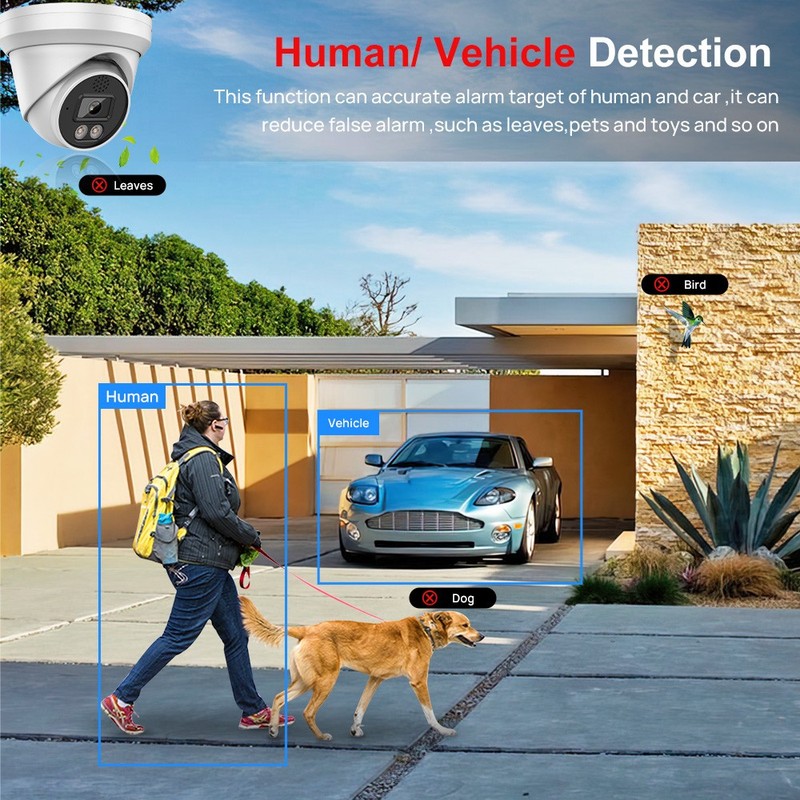 Vikylin 4K 8MP 5X Zoom PTZ POE IP Camera Full Color IR LED Dual Light RTSP Onvif gallery
