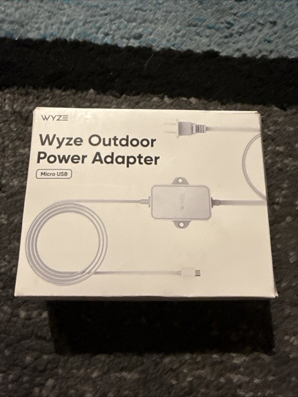 Wyze Outdoor Power Adapter Micro USB Model WYZECV30A Brand New In Box