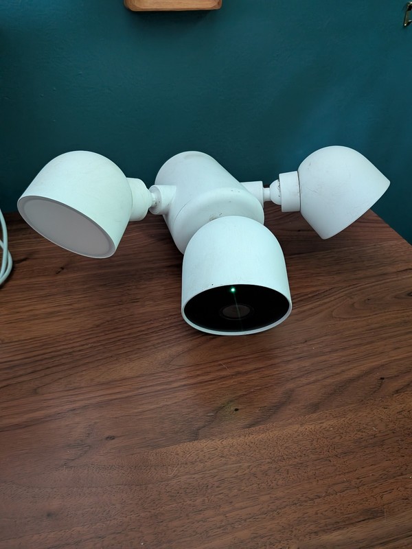 Google Nest Cam Outdoor Surveillance Camera - Snow, Pack of 1 (with Floodlight) gallery