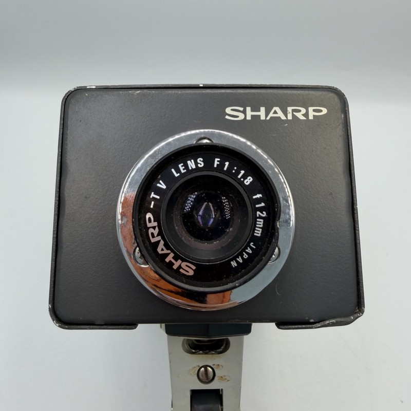 Vintage Sharp CCTV Security Camera w/ Lens Japanese Industrial Surveillance gallery