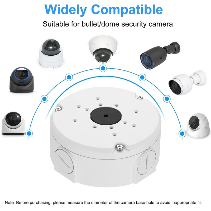 Junction Box Mount Compatible with Ubiquiti Camera Unifi Dome Turret White gallery