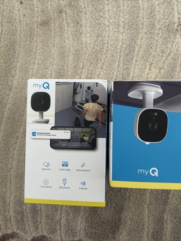 Chamberlain myQ Smart Garage HD 1080p Indoor Wi-Fi Security Camera - White gallery