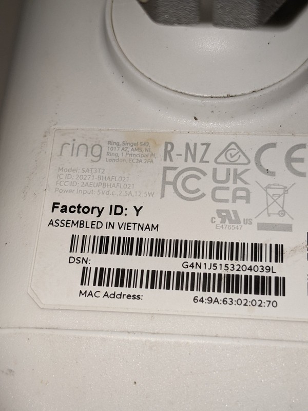 Ring 5AT3T2 Floodlight 1080p HD Camera White Outdoor Security Camera gallery