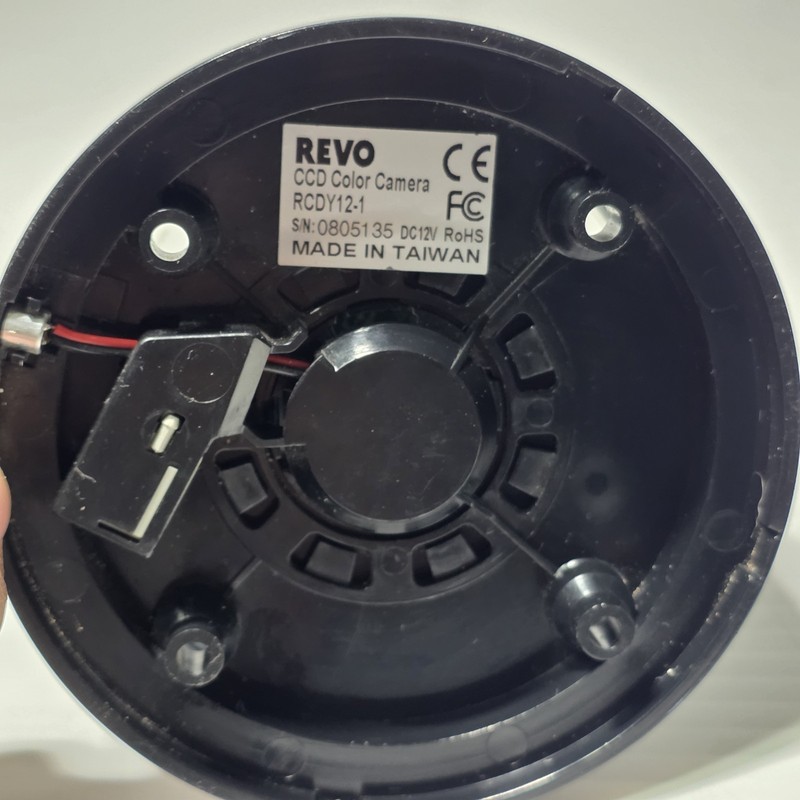 Revo Model #RCDY12-1 Indoor CCD Color Dome Security Camera DC12V RoHS gallery