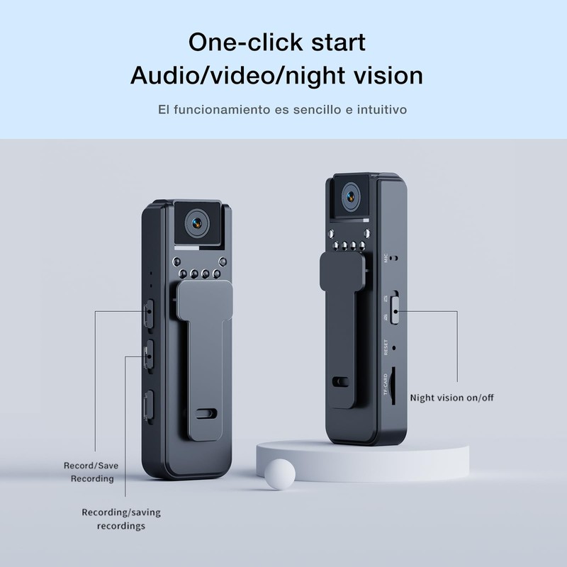 1080P Mini Body Camera Video Recorder, Small Pocket Body Born Cam gallery