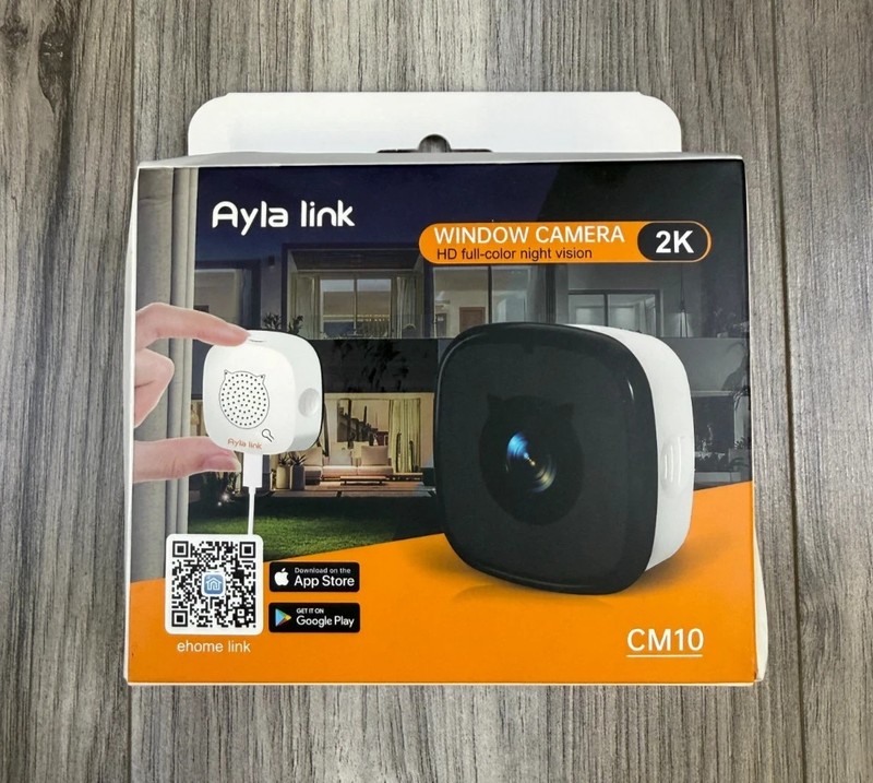 Ayla Link CM10 Window Camera 2K 3MP WiFi Indoor Smart Home Security Color NEW