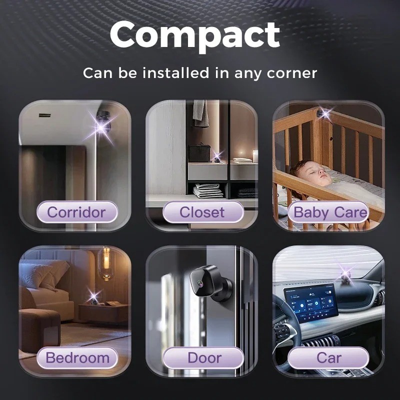 Lenovo New Security Monitoring High Definition 4K Rotating WiFi Mini Camera No N gallery