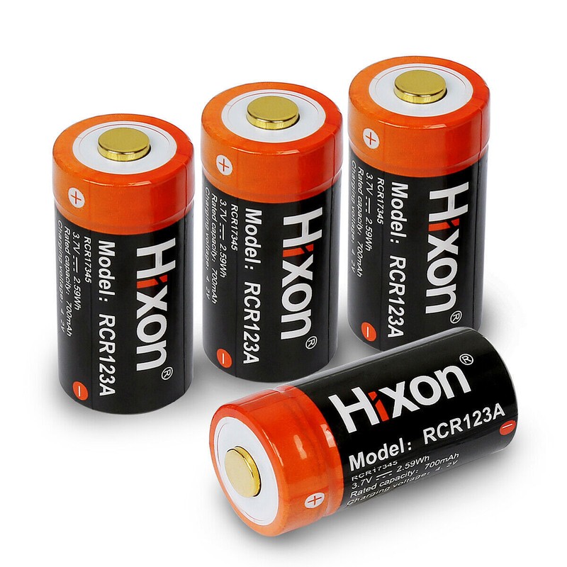 Hixon 3.7V Lithium RCR123A RC123A 16340 Rechargeable Batteries Arlo Batteries