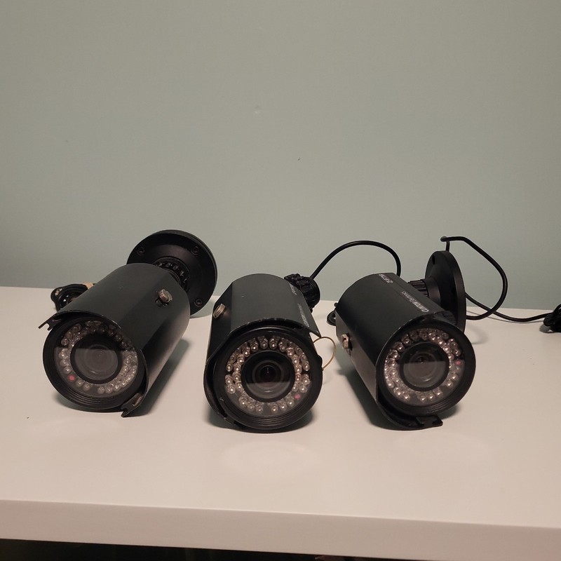 Surveillance Camera Clinton Electronics CE-VF775IR Bullet IR Set Of 3 Video