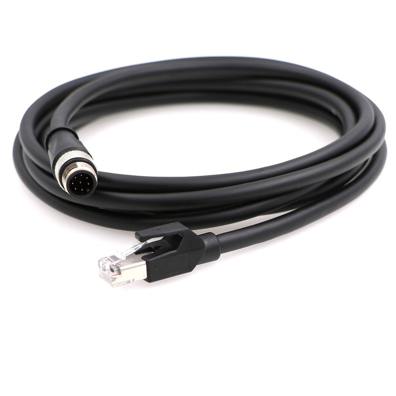 3M 9.8ft M12 8Pin ACode Male To RJ45 Ethernet Sensor Camera Cable DM300 gallery