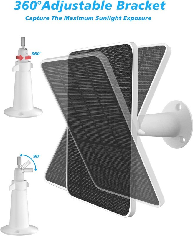 Magnetic Solar Panel Charger for Arlo Ultra/Ultra2/Pro 3/Pro 4 Security Camera gallery