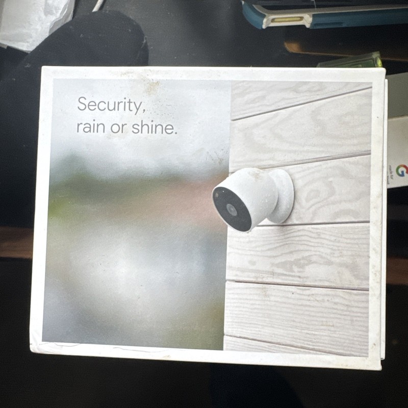 Google Nest Cam Indoor/Outdoor Surveillance Camera – Snow, Pack of 1