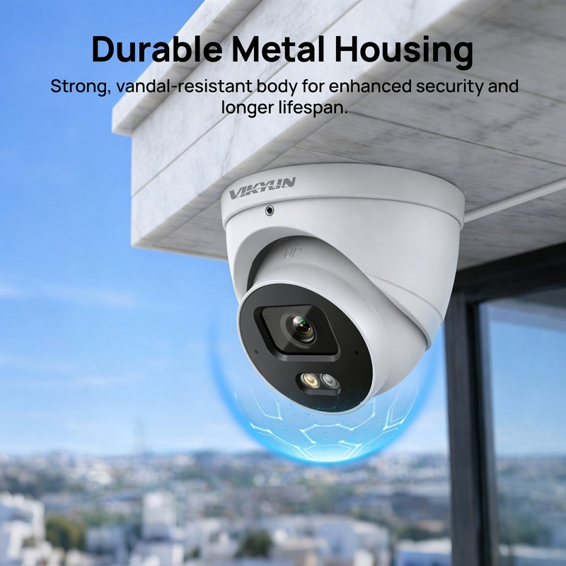 VIKYLIN CCTV Ethernet Full Color Light 4MP Security POE Camera Microphone ONVIF gallery
