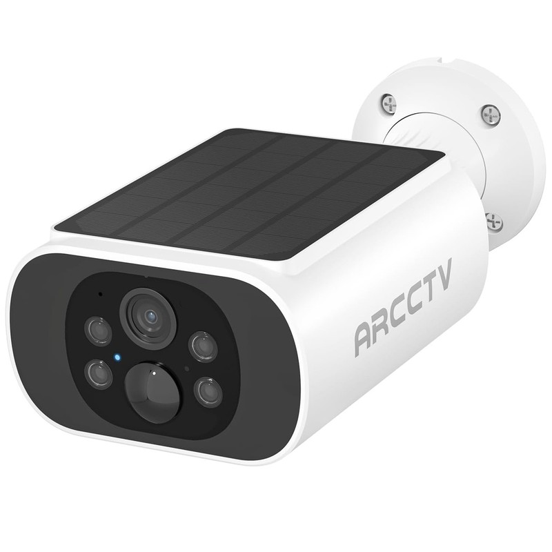 ARCCTV 2K Outdoor Solar Battery Security Camera System Wireless 2 Way Audio IP66