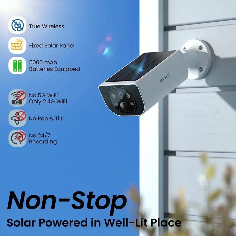 AI Motion Detection Wireless Security Camera with Two-Way Audio & Cloud Storage gallery