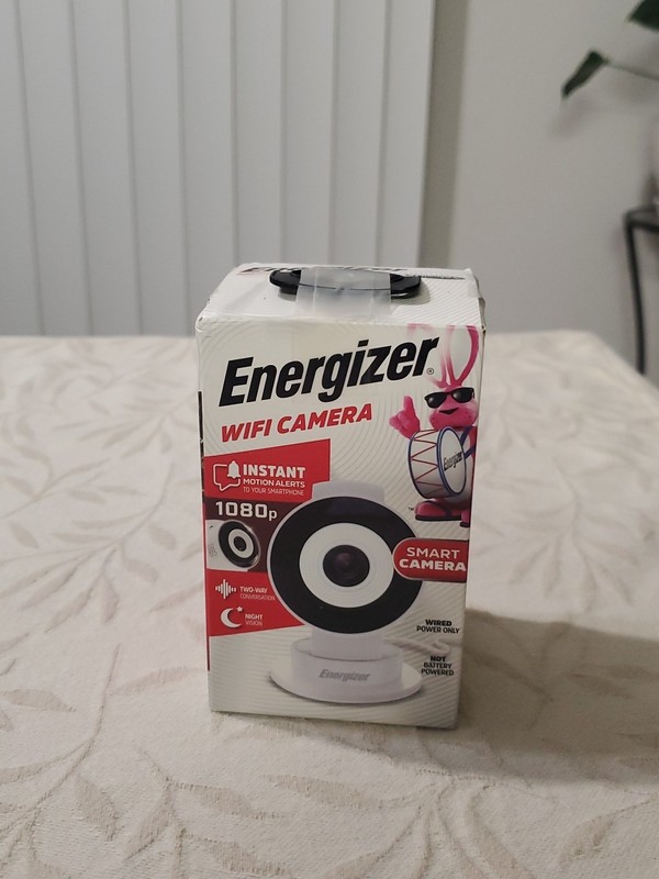 Energizer WIFI Smart Camera Indoor 1080p Wired Motion Alerts Mic Speaker M SD