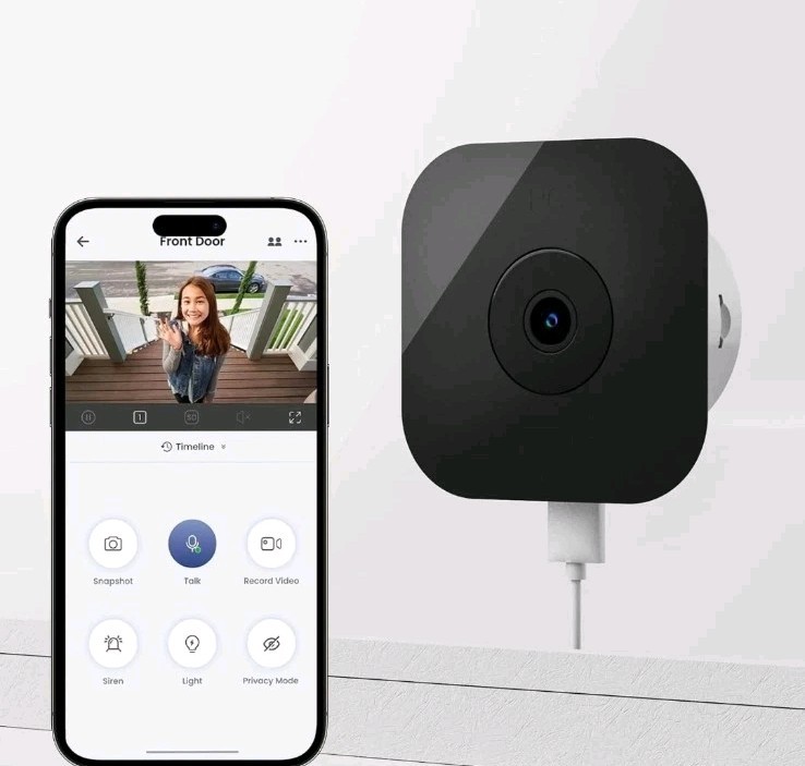 Window Security Camera 3MP 2K, Indoor WiFi Cameras 2.4GHz/5GHz with Colorvue AI