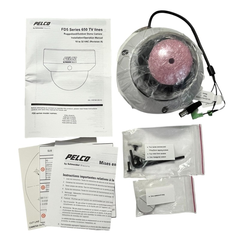 Pelco Schneider Electric FD5-DWV10-6 Hi Res Vandal Resist Outdr Mini Dome Camera gallery