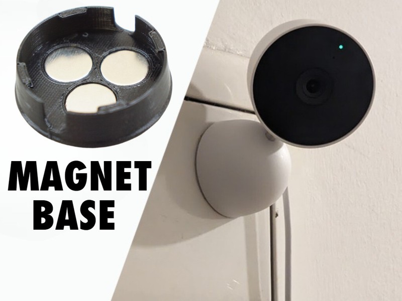 Magnet base wall mount for Google Nest Cam (wired) 2nd Generation (Magnetic)