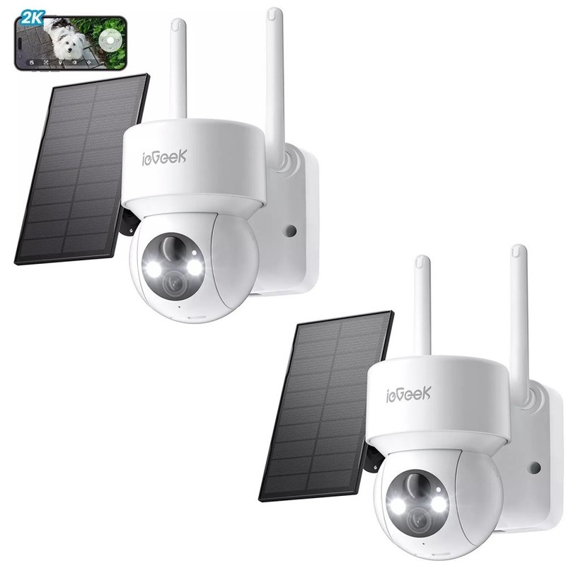 2K QHD Outdoor Wireless Solar Security Camera Home WIFi Battery camera，360 PTZ gallery