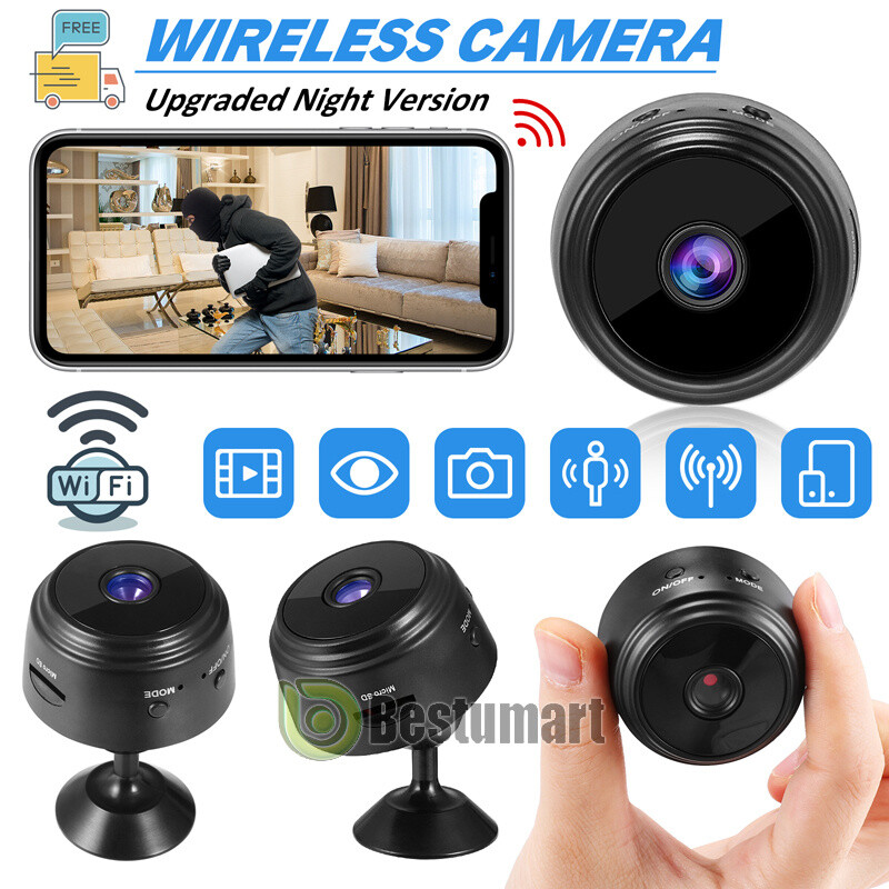 Mini Camara De Seguridad WiFi Oculta 1080P HD Inalambrica Para Casa Carro Coche