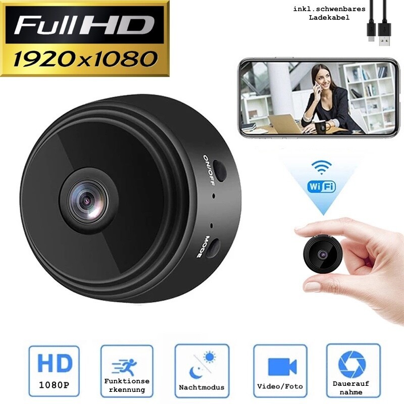 Mini Camera 1080P Surveillance Camera Outdoor WiFi Magnetic Night Vision Camera