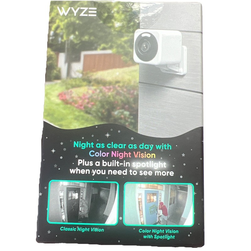 Wyze - Cam V4 2.5k QHD WiFi, Indoor/Outdoor, Wired Security Camera with Color C4 gallery