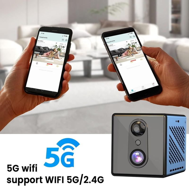 Upgraded Indoor Surveillance Camera - 5GHz WiFi, 4K HD Video, Motion Detection gallery