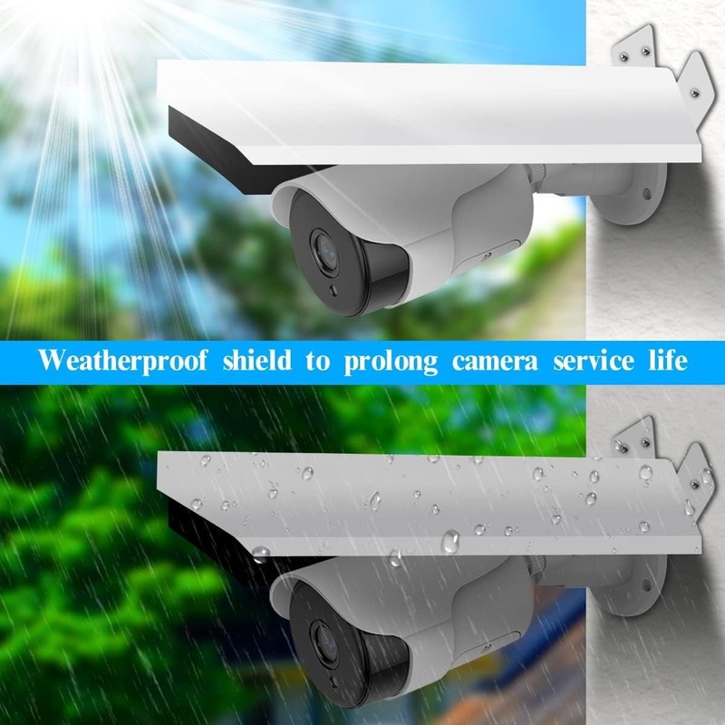 Universal Security Camera Cover Sun Rain Shield | Waterproof Protective Roof for gallery