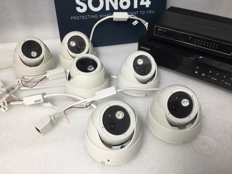 AVTECH NVR AVH316 Bundle 6 IP Color Cameras 8 Port POE Switch 2000GB HD Tested! gallery