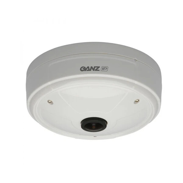 Ganz ZN1A-F5FN8 3 Megapixel Indoor Network Fisheye Camera, 12mm Computar Lens