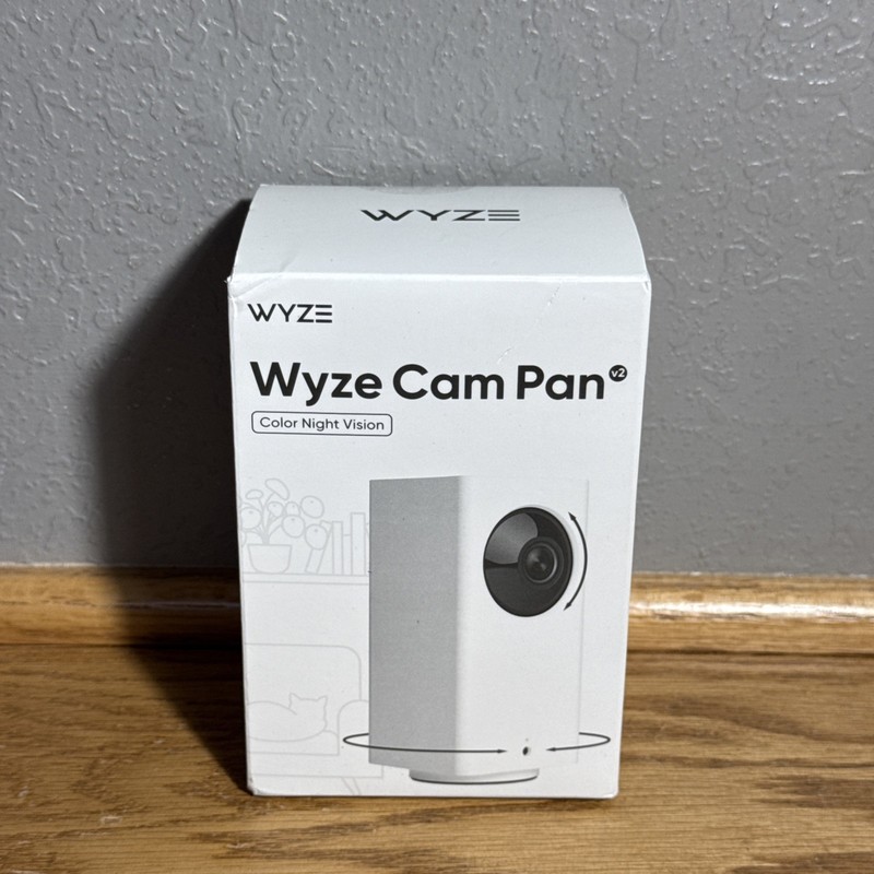 Wyze Cam Pan v2 Indoor Smart Home Camera WYZECP2 Color Night Vision White SEALED