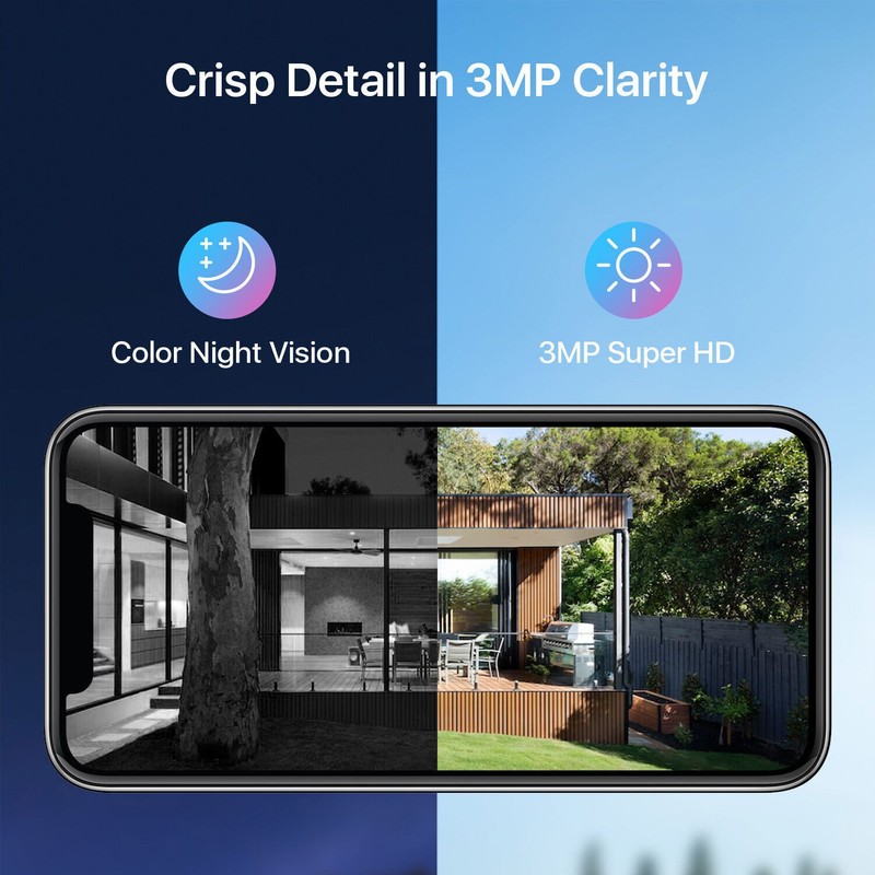 ZOSI 3MP Outdoor Wireless Security Camera System 2K WiFi Home Audio NVR With 1TB gallery