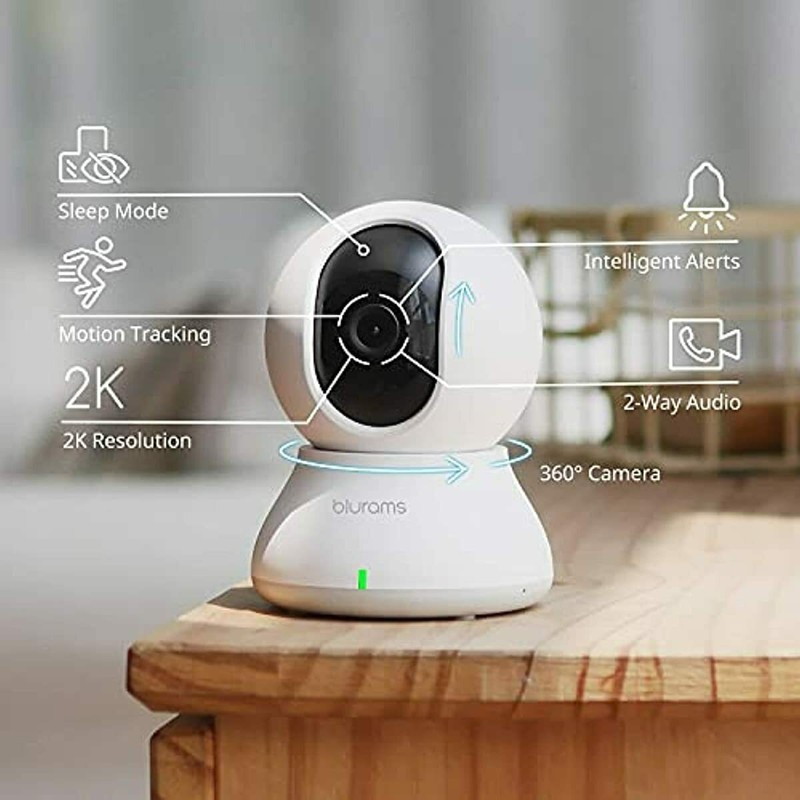 Security Camera 2K, blurams Baby Monitor Dog Camera 360-degree for Home Security gallery