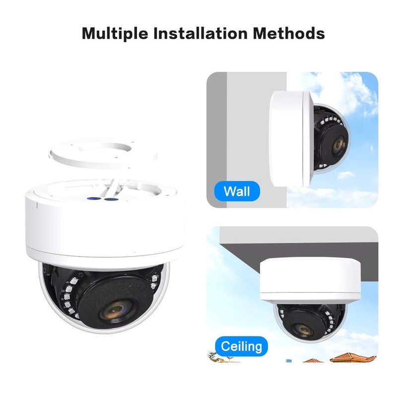 HD 4K 8MP POE 1.8MM Lens 150° Wide Angle Security Camera 2way audio Night vision gallery