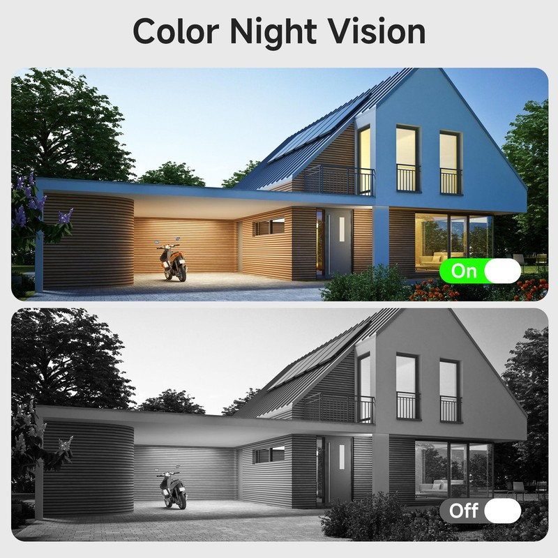 Noorio B310 Wireless Outdoor Security Camera with 600lm Spotlight, 12600mAh B... gallery
