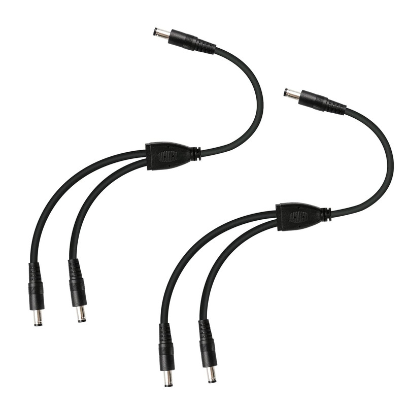 2 PCS DC Y Splitter Power Cable 18AWG DC 5.5MM X 2.1MM Male to Dual DC 5.5MM X 2 gallery